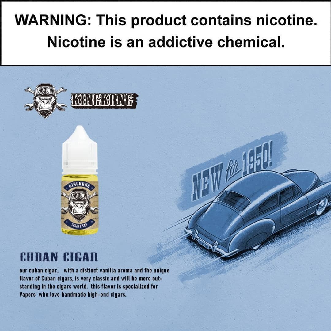 18_b834dbd7-053c-4b7c-8b13-1ae8c036ece2.jpg TOKYO SALTNIC KINGKONG CUBAN CIGAR 30ML 40MG - Image 1