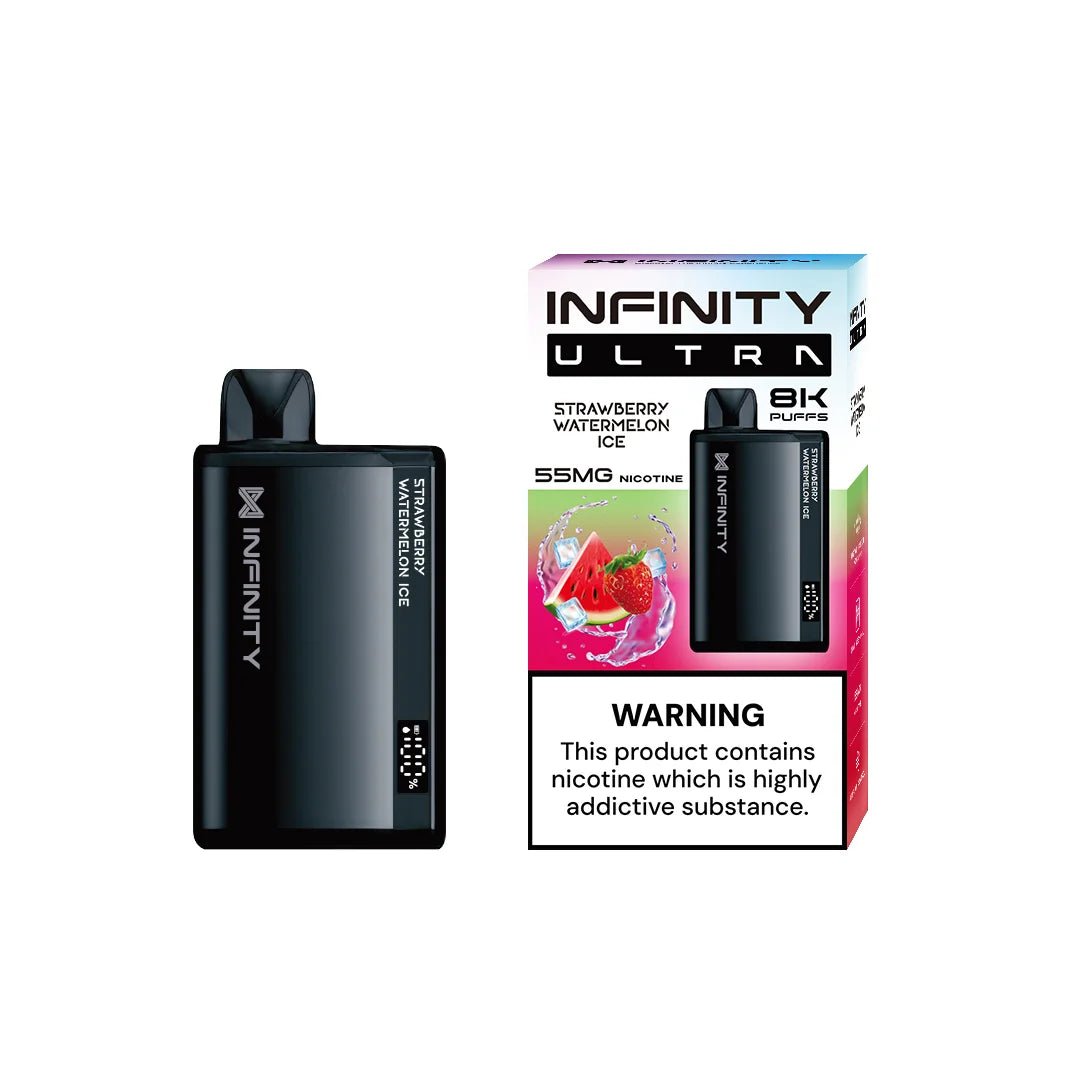 1_1.jpg INFINITY DISPOSABLE VAPE STRAWBERRY WATERMELON ICE 8000 PUFF 55MG - Image 1