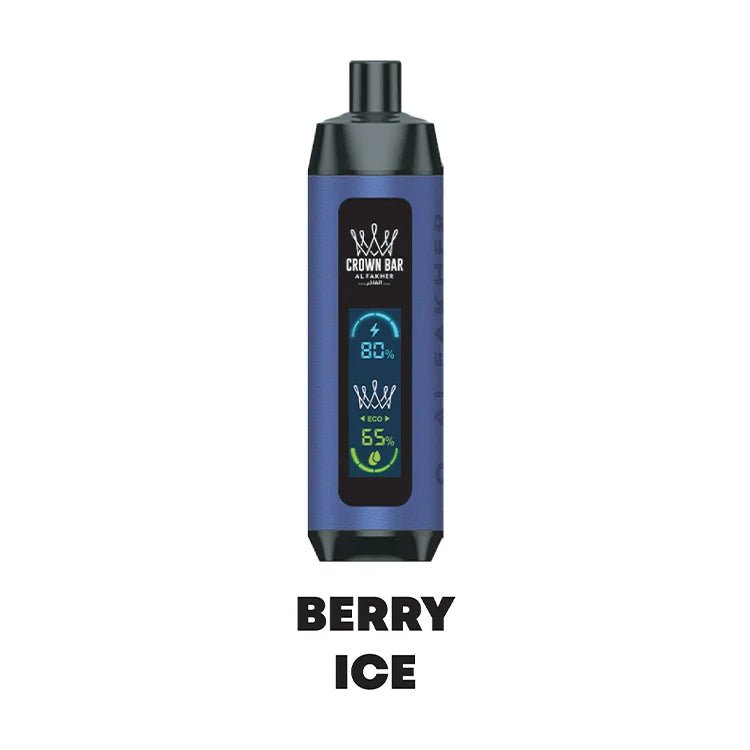 1_a4486443-f41c-410f-8048-10b166d62761.jpg AL FAKHER CROWN BAR DISPOSABLE BERRY ICE 8000 PUFFS - Image 1