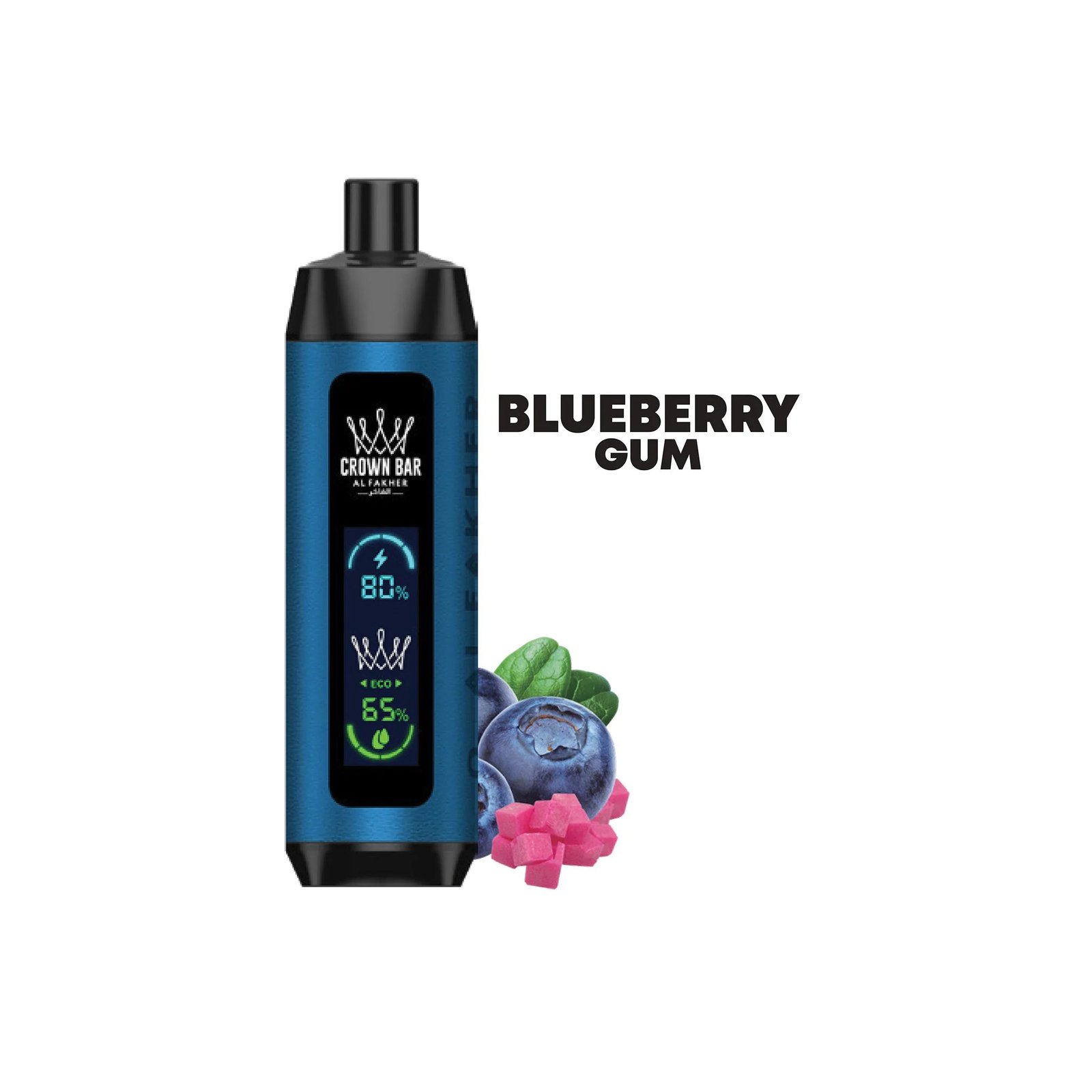 2_1.jpg AL FAKHER CROWN BAR DISPOSABLE BLUEBERRY GUM 8000 PUFFS - Image 1