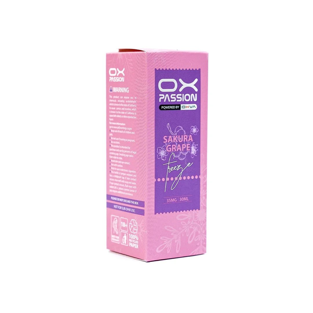 6932467650341.jpg OXVA OX PASSION SAKURA GRAPE FREEZE SALTNIC ICE 30ML - Image 1