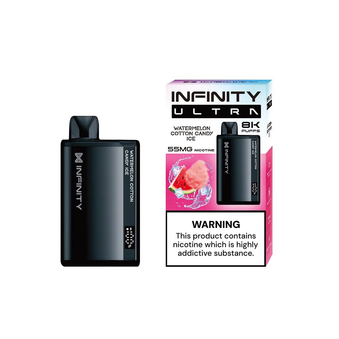 7_1.jpg INFINITY DISPOSABLE VAPE WATERMELON COTTON CANDY ICE 8000 PUFF 55MG - Image 1