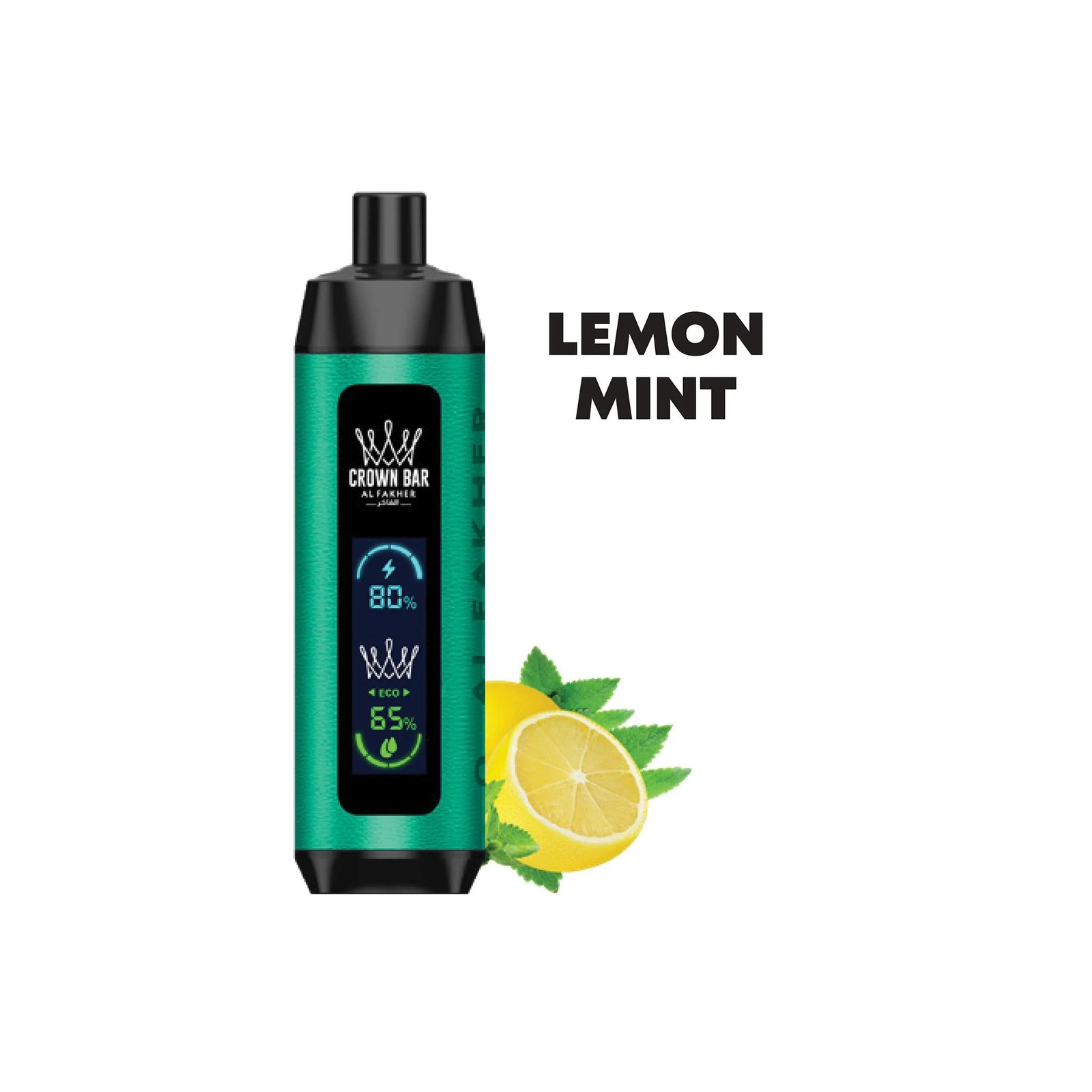 7_d47acce0-607e-43b3-b6cd-df45590ddef5.jpg AL FAKHER CROWN BAR DISPOSABLE LEMON MINT 8000 PUFFS - Image 1