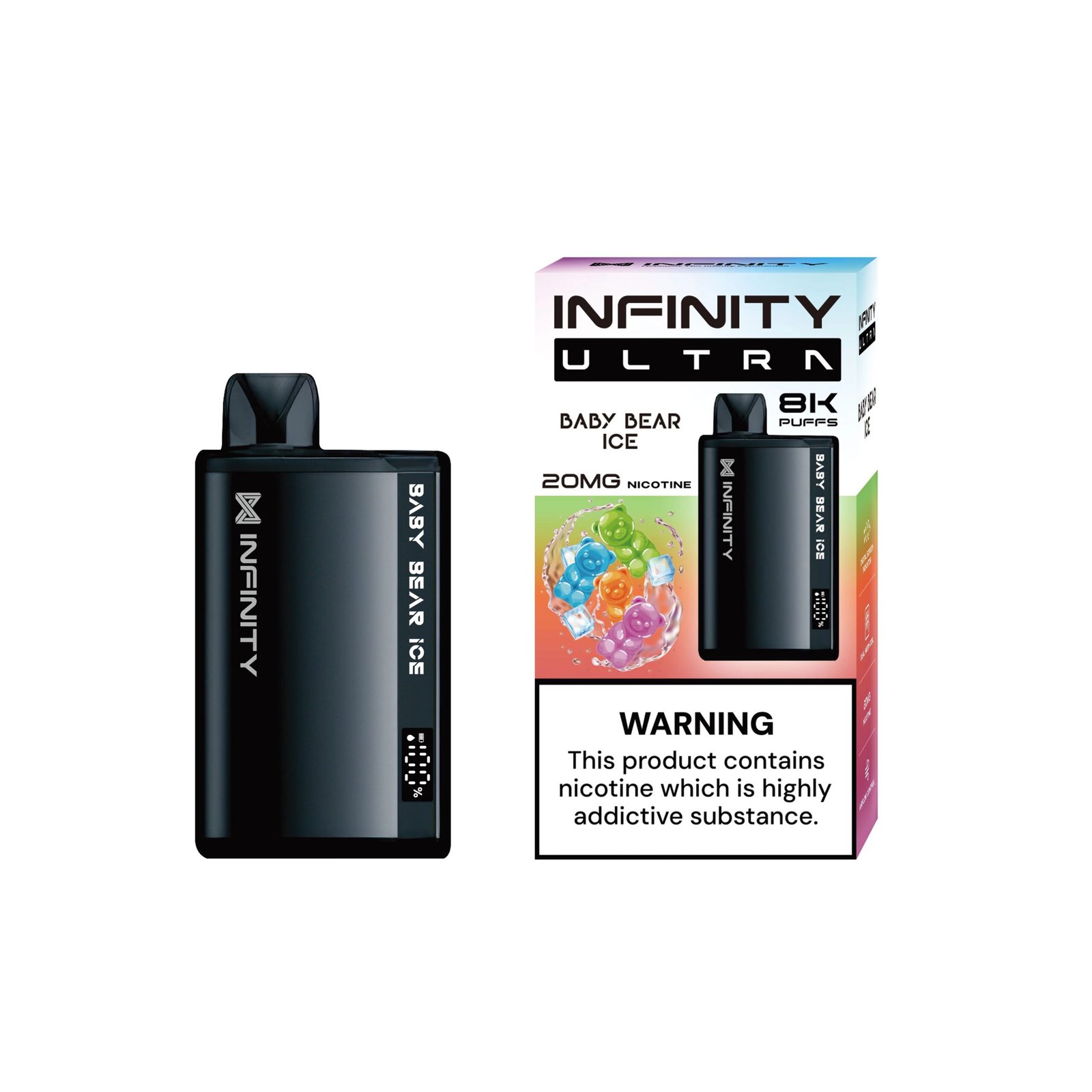8_2aaf59e2-f12f-49f1-85f0-39228af97ad0.jpg INFINITY ULTRA DISPOSABLE BABY BEAR ICE 8000 PUFF - Image 1