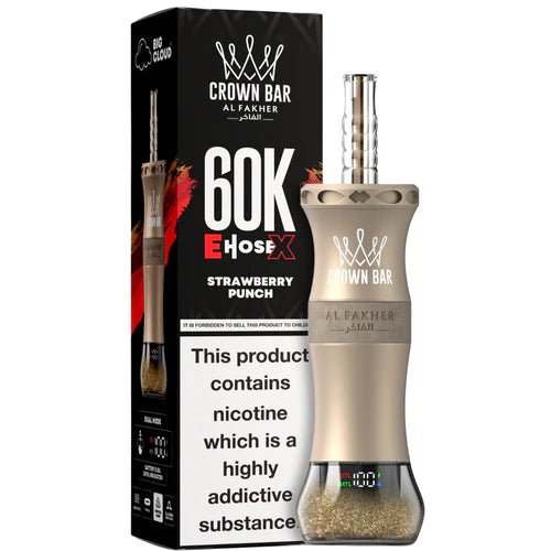ALFAKHERE-HOSEXSTRAWBERRYPUNCHICE60000PUFFS.jpg AL FAKHER E-HOSE X STRAWBERRY PUNCH ICE 60000 PUFFS - Image 1