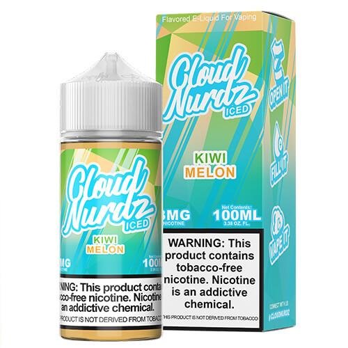 CloudNurdzTFN-100ml-KiwiMelonICED_800x_ee884240-6860-480c-9091-8786100798d7.jpg Kiwi Melon Iced by Cloud Nurdz E-Liquid 100ML - Image 1
