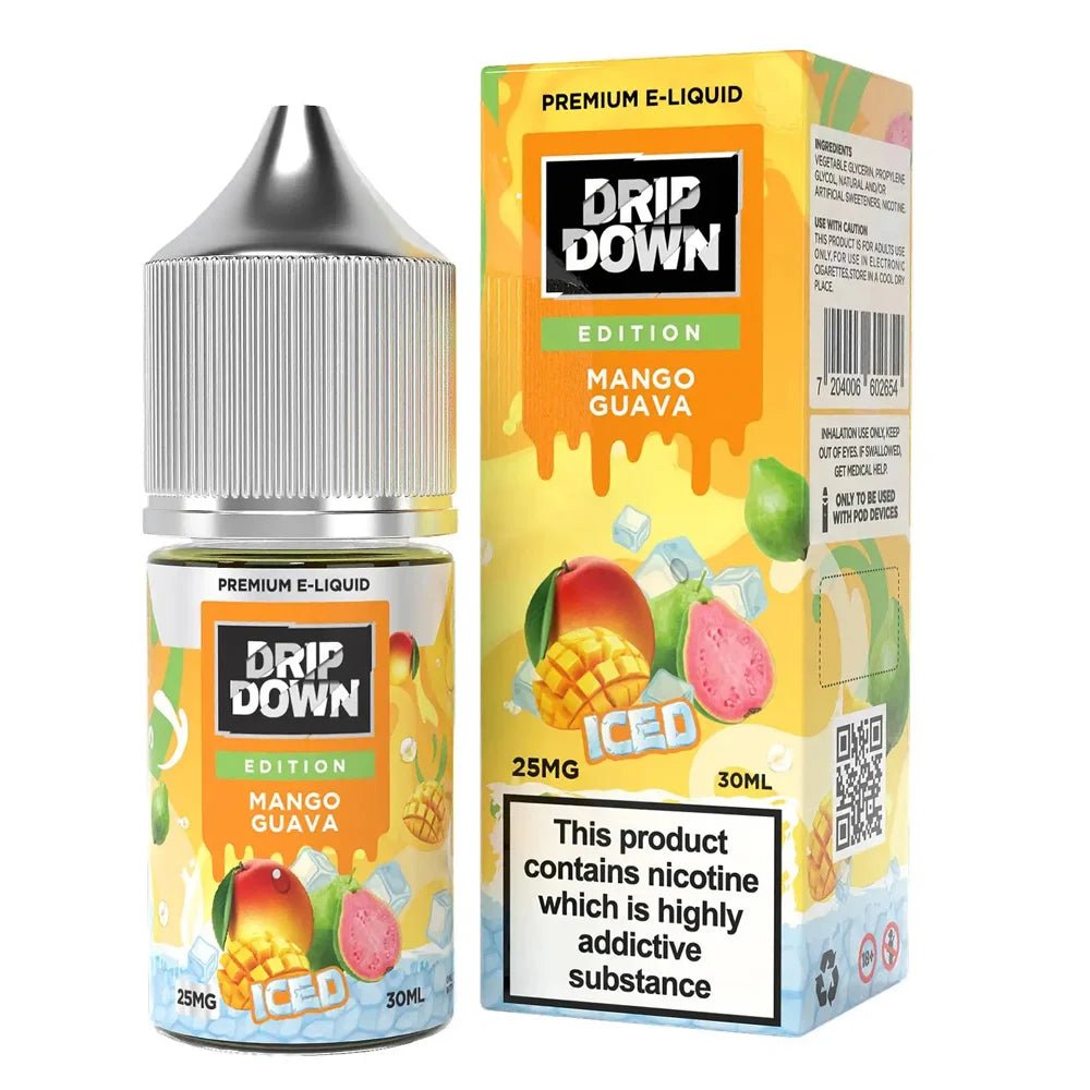 DRIPDOWNEDITIONMANGOGUAVAICED30ML.jpg DRIP DOWN EDITION MANGO GUAVA ICED 30ML - Image 1