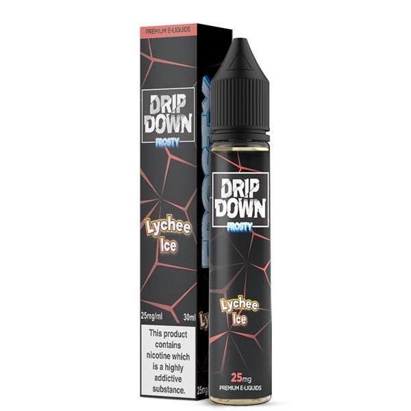 Drip-Down-Lychee-Ice-Saltnic.jpg DRIP DOWN FROSTY LYCHEE ICE 30ML - Image 1