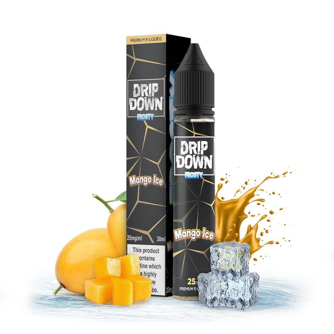 Drip-Down-Mango-Ice-Saltnic.jpg DRIP DOWN FROSTY MANGO ICE 30ML - Image 1