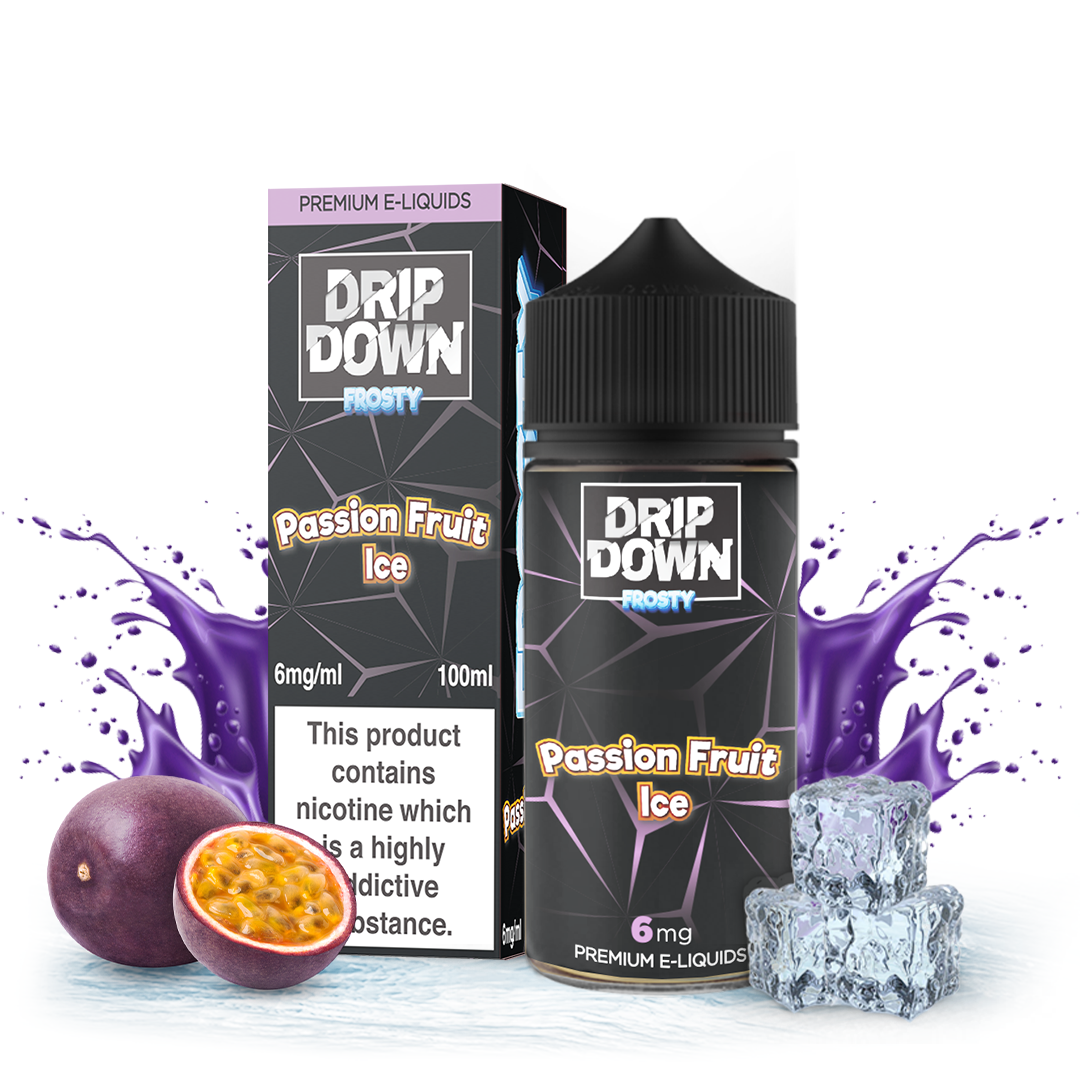 Drip-down-frosty-passion-fruit-Ice-100ml.png DRIP DOWN FROSTY PASSION FRUIT ICE 100ML - Image 1