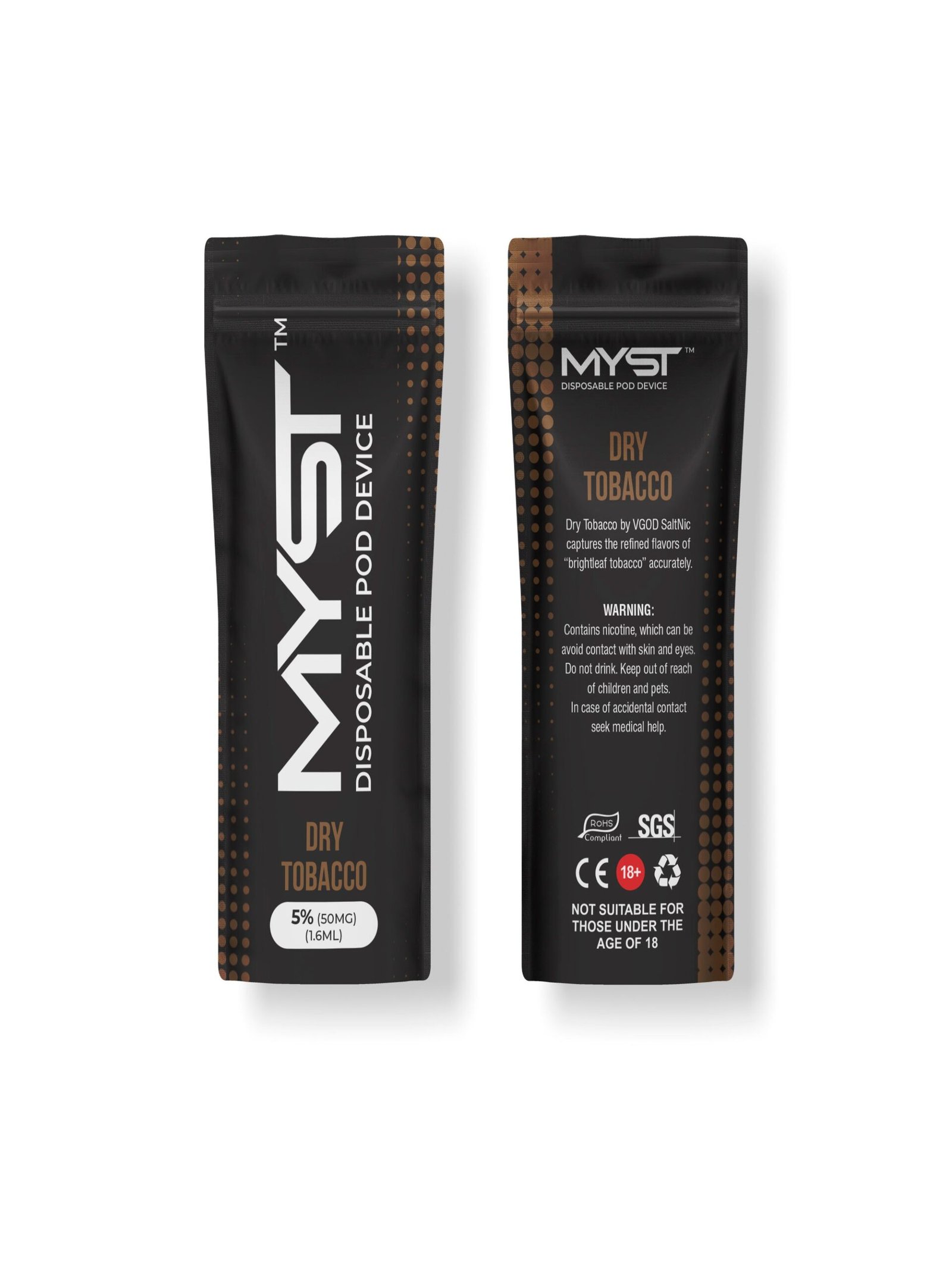 Dry-Tobacco.jpg DRY TOBACCO MYST DISPOSABLE POD DEVICE - Image 1