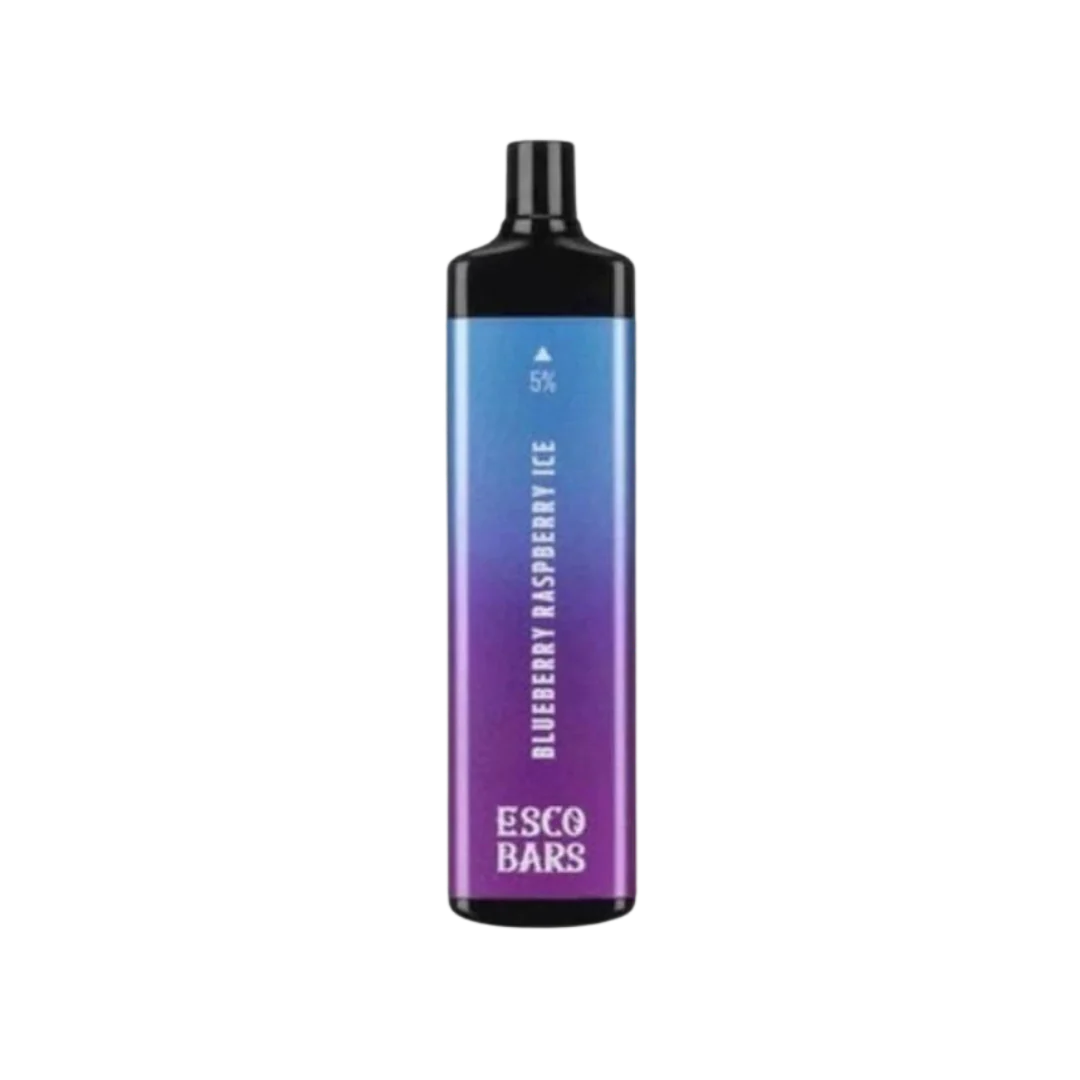 ESCOBARBLUEBERRYRASPBERRYICE5K_63e9c3f4-3745-44f0-a17e-1d5db2b4bbec.png ESCO BARS DISPOSABLE BLUEBERRY RAPSBERRY ICE 5% 5000 PUFFS - Image 1