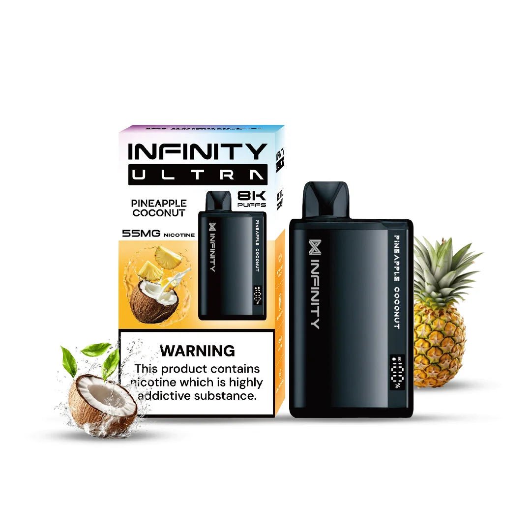 INFINITY-DISPOSABLE-ULTRA-PINEAPPLE-COCONUT-ICE-8000-55MG_e9fa98e7-590b-45fb-9dd6-20351caa2127.jpg INFINITY DISPOSABLE ULTRA PINEAPPLE COCONUT ICE 8000 55MG - Image 1