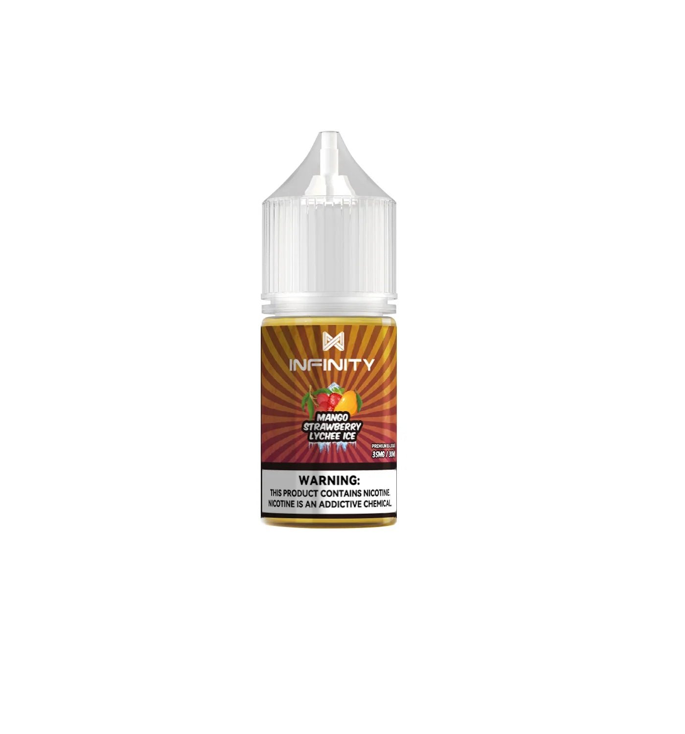INFINITYMANGOSTRAWBERRYLYCHEEICE30ML.jpg INFINITY MANGO STRAWBERRY LYCHEE ICE 30ML - Image 1