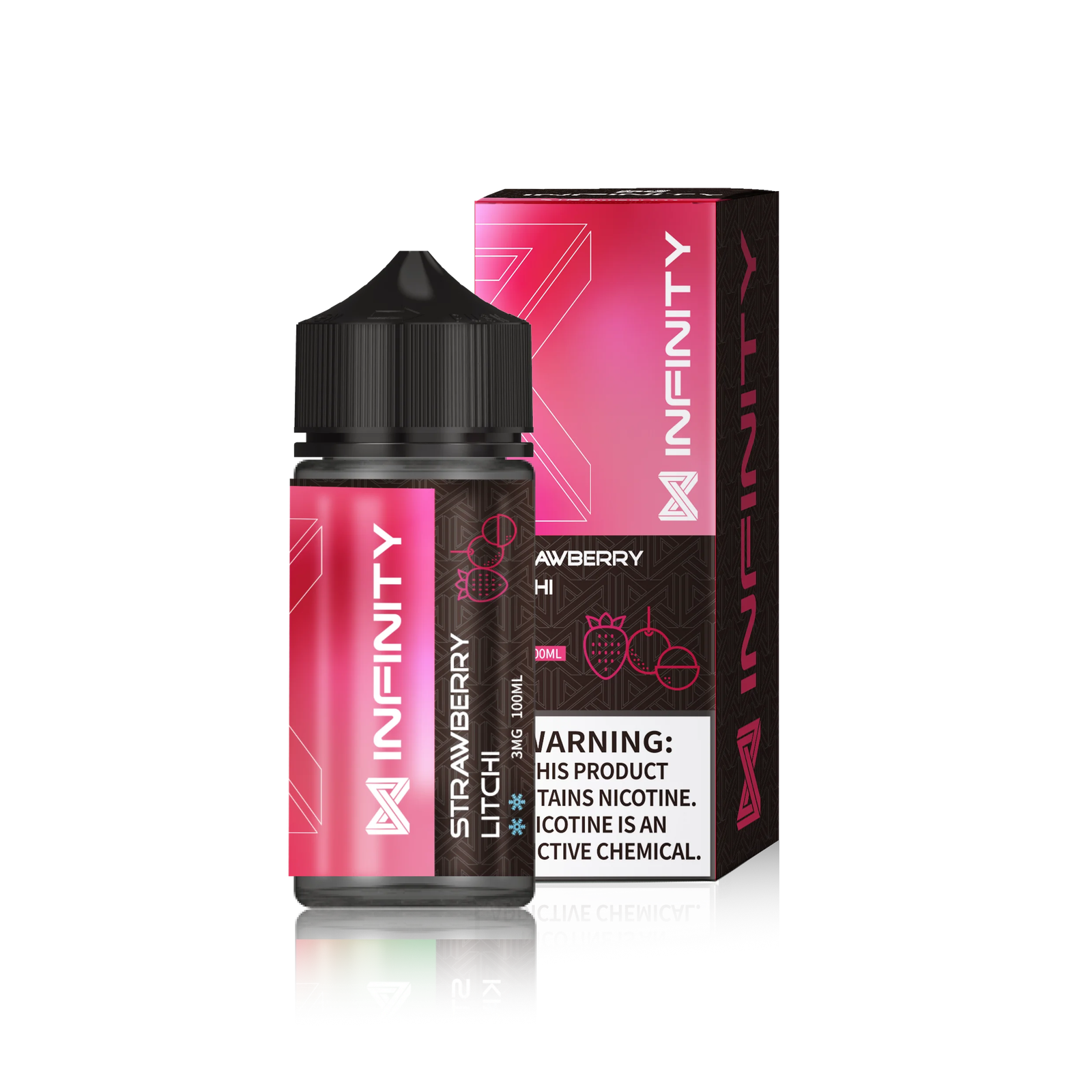 INFINITYSTRAWBERRYLYCHEEICEFREEBASE100ML.png INFINITY STRAWBERRY LYCHEE ICE FREE BASE 100ML - Image 1