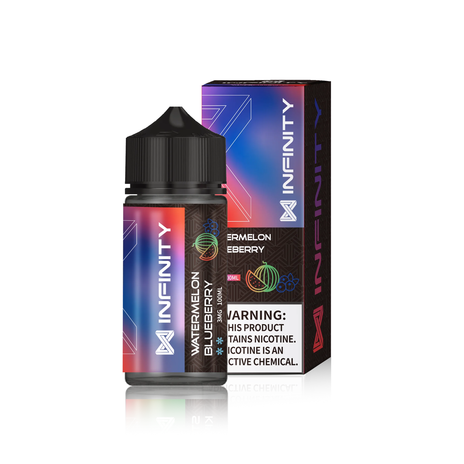 INFINITYWATERMELONBLUEBERRYICEFREEBASE100ML.png INFINITY WATERMELON BLUEBERRY ICE FREE BASE 100ML - Image 1