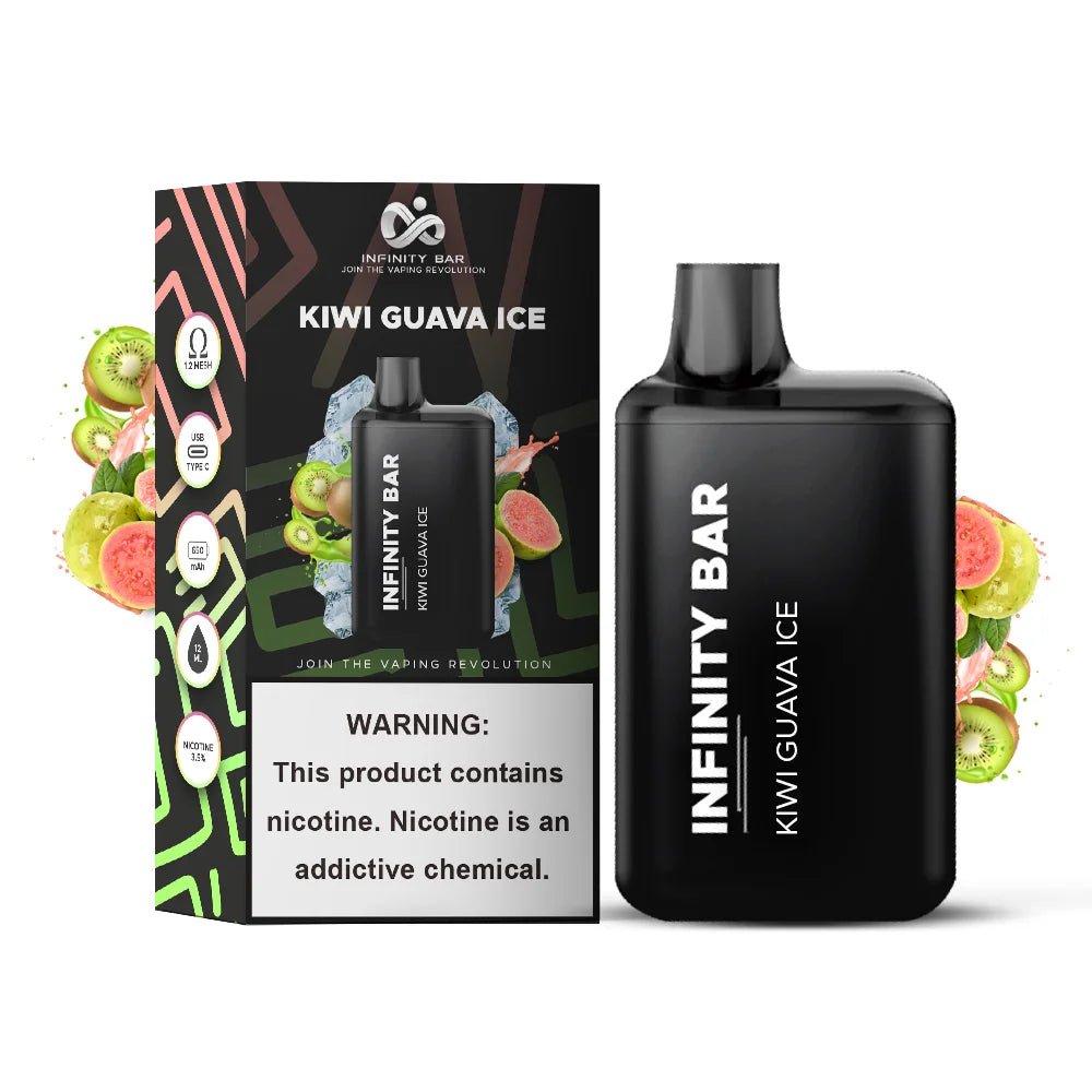 InfinityDisposableVapeKiwiGuavaIce.jpg INFINITY DISPOSABLE VAPE KIWI GUAVA ICE 5000 PUFF 3.5 % - Image 1