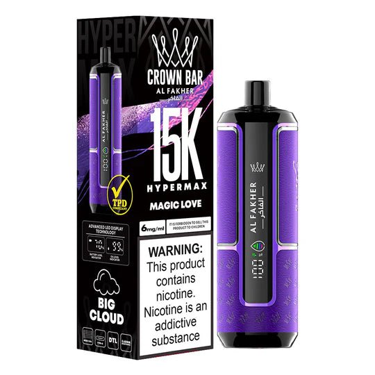 MAGIC-LOVE_540x_9860916c-4496-4130-b020-5bbe6faecdeb.jpg AL FAKHER CROWN BAR DISPOSABLE MAGIC LOVE 15000 PUFFS - Image 1