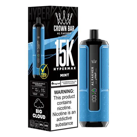 Mint_540x_b4dd3bdf-a5cd-4eb2-b1c5-d671624b7322.jpg AL FAKHER CROWN BAR DISPOSABLE MINT ICE 15000 PUFFS - Image 1