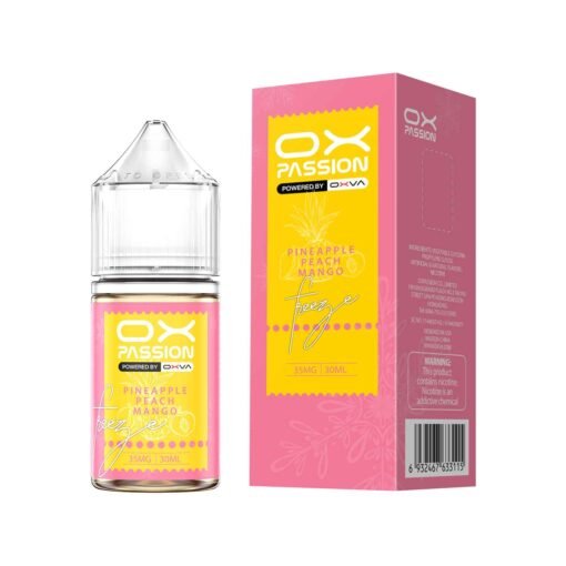 OXVAOXPASSIONFREEZEPINEAPPLEPEACHMANGOICESALTNIC30ML_2f991e8b-c0c5-417b-a79c-eddb84174bce.jpg OXVA OX PASSION FREEZE PINEAPPLE PEACH MANGO ICE SALTNIC 30ML - Image 1