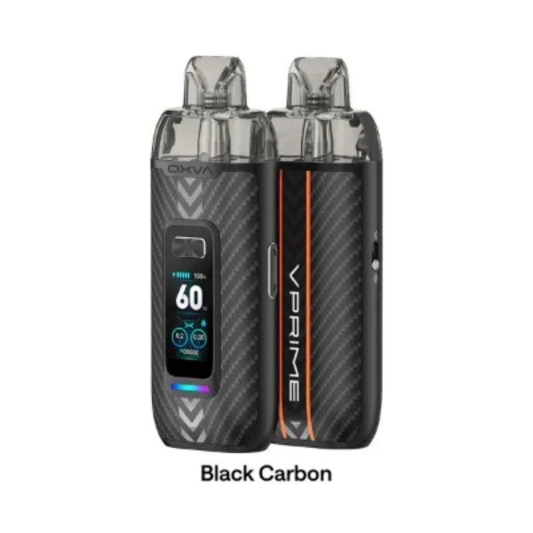 OXVAVPRIMEPODKIT2600mAH5MLBLACKCARBON.jpg OXVA VPRIME POD KIT - Image 1