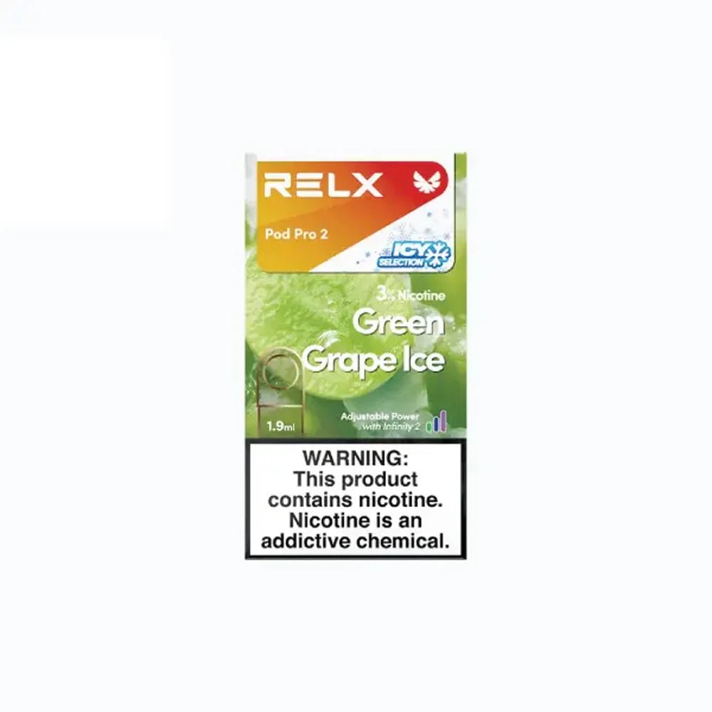 RELXGREENGRAPEICE3_NICOTINE.jpg RELX POD PRO 2 3% NICOTINE - Image 1