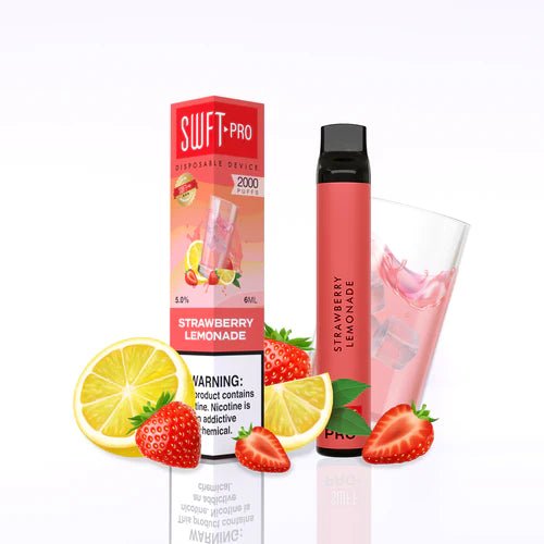 StrawberryLemonade_500x_1200x1200_bfd00138-0857-41f4-8207-b05979573558.jpg SWFT PRO DISPOSABLE 5% 2000 PUFFS - Image 1