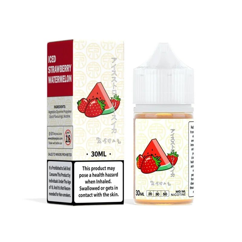 TOKYOSTRAWBERRYWATERMELONICESALTNIC30ML50MG.jpg TOKYO STRAWBERRY WATERMELON ICE SALTNIC 30ML - Image 1