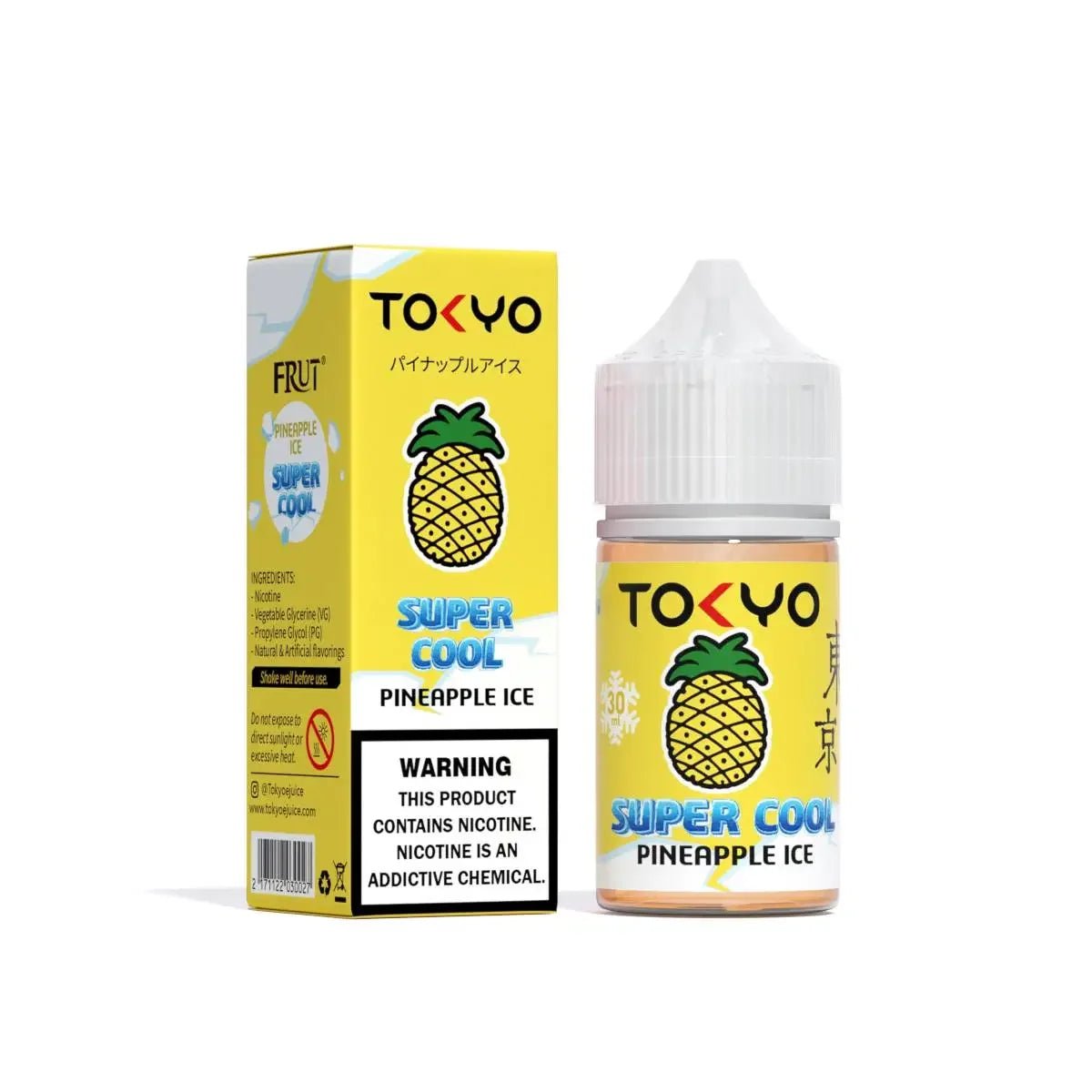 TOKYOSUPERCOOLPINEAPPLEPEACHICEFREEBASE60ML6MG.jpg TOKYO SUPER COOL PINEAPPLE PEACH ICE FREE BASE 60ML - Image 1