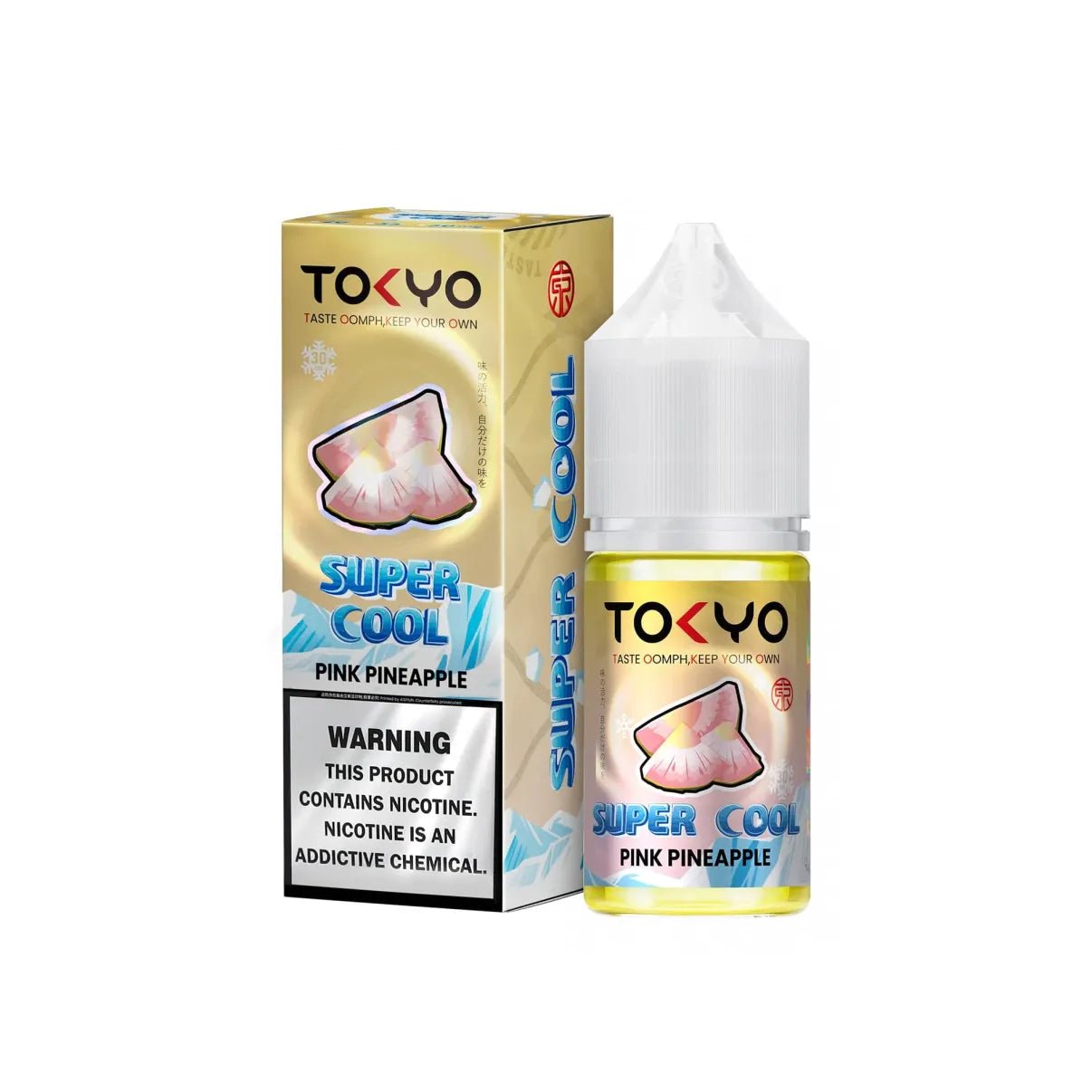 TOKYOSUPERCOOLPINKPINEAPPLEICESALTNIC30ML.jpg TOKYO SUPER COOL PINK PINEAPPLE ICE SALTNIC 30ML - Image 1