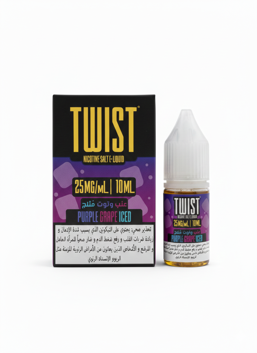 TWISTPURPLEGRAPEICESALTNIC10ML25MG.png TWIST PURPLE GRAPE ICE SALTNIC 10ML - Image 1