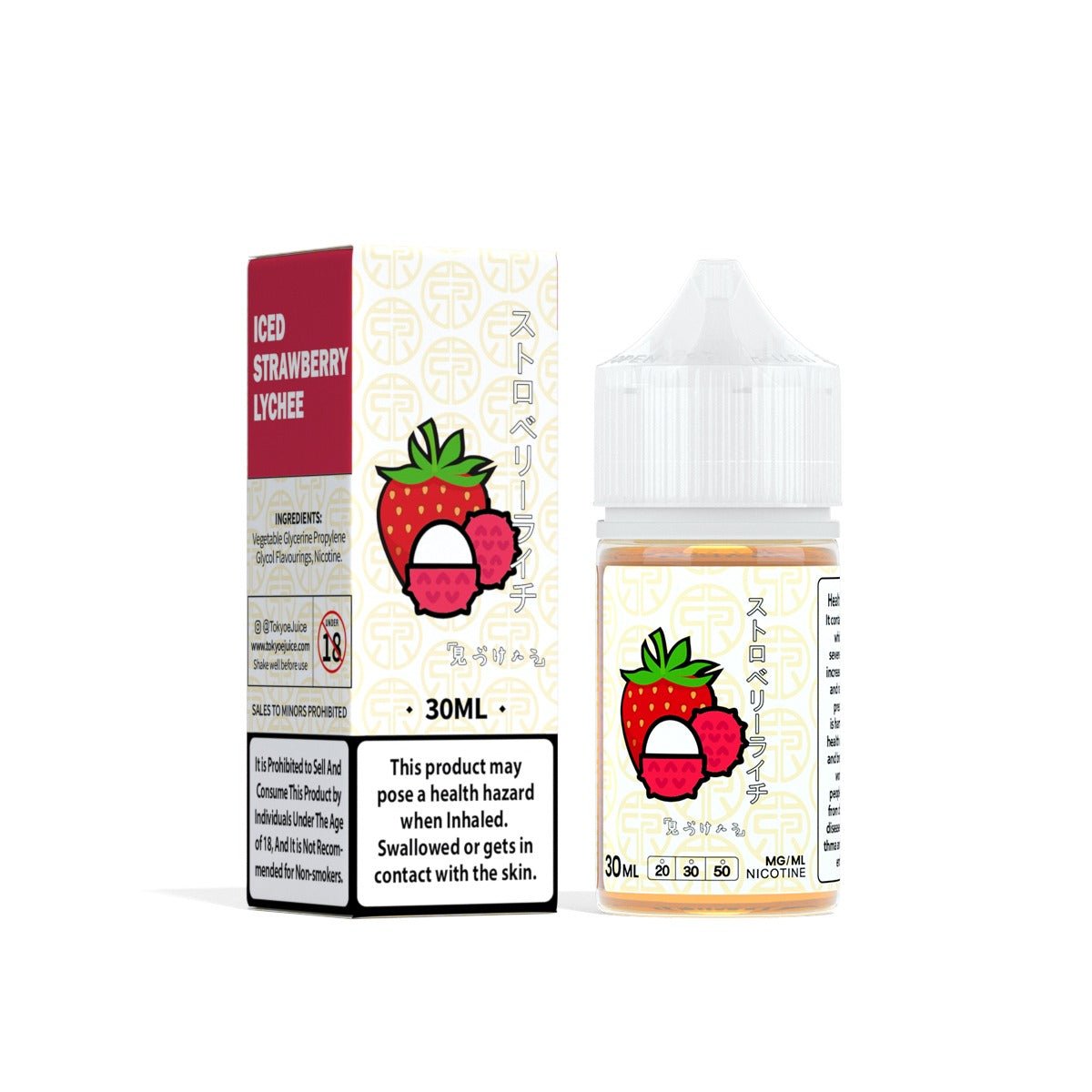 TokyoSaltnicIcedStrawberryLychee30ML.jpg TOKYO SALTNIC ICED STRAWBERRY LYCHEE 30ML - Image 1