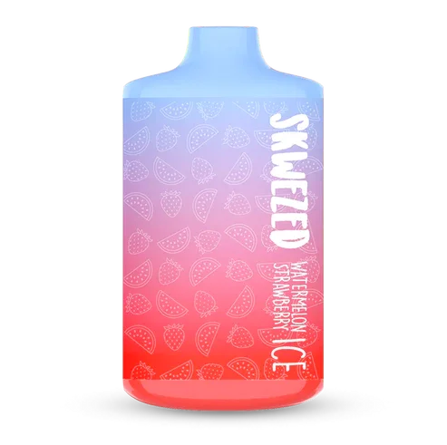 WATERMELONSTRAWBERRYICE.png SKWEZED DISPOSABLE WATERMELON STRAWBERRY ICE 5000 PUFF 5% - Image 1