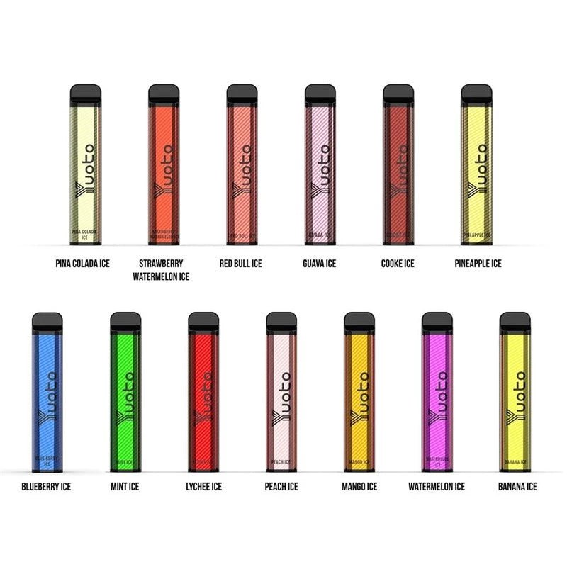 Yuoto_XXL_Disposable_Kit_Flavors.jpg YUOTO XXL DISPOSABLE 5% 2500 PUFFS - Image 1