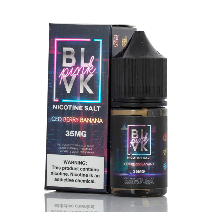 ICED BERRY BANANA SALT - BLVK PINK SERIES - BLVK UNICORN - 30ML - PAKISTAN - Image 1