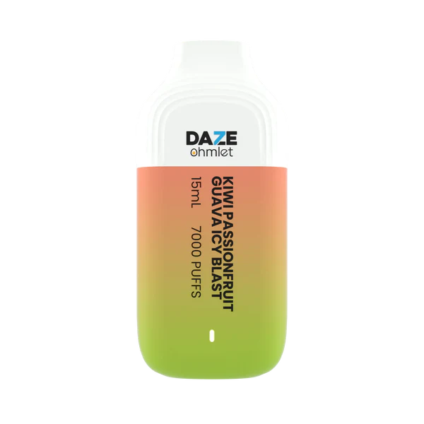 download_5_grande_5b6fb78d-26e3-414b-b6d0-2cb957f5f19e.png DAZE DISPOSABLE KIWI PASSION FRUIT GUAVA ICY BLAST 5% 7000 PUFFS - Image 1