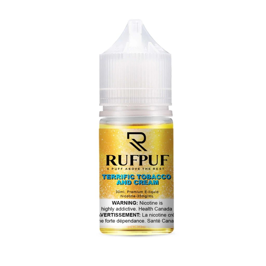 rufpuf-terrific-tobacco-and-cream-35mg-e-liquid.jpg RUFPUF SALT TERRIFIC TOBACCO AND CREAM 30ML - Image 1