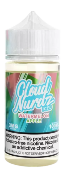 Watermelon Apple-Iced by Cloud Nurdz E-Liquid 100ML - Image 2